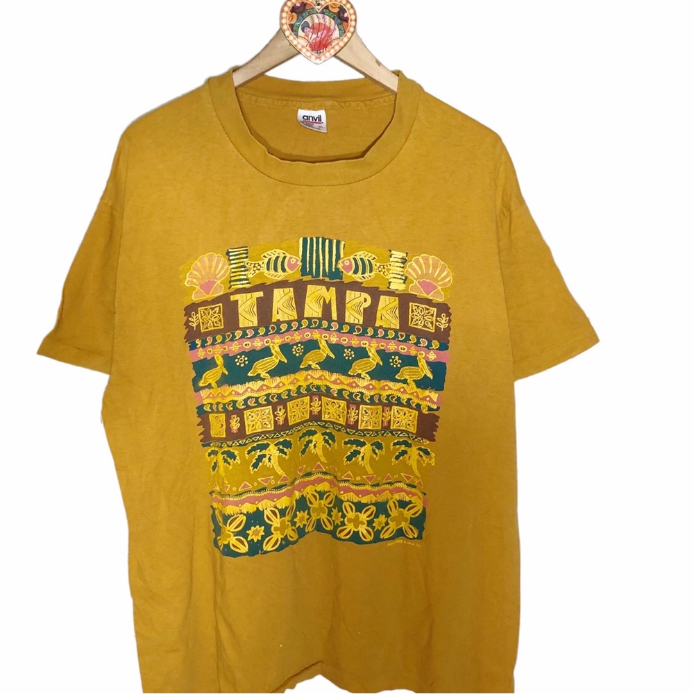 Vintage 90s Tampa souvenir T-shirt single stitch 1993 Fritz & Luca on An…